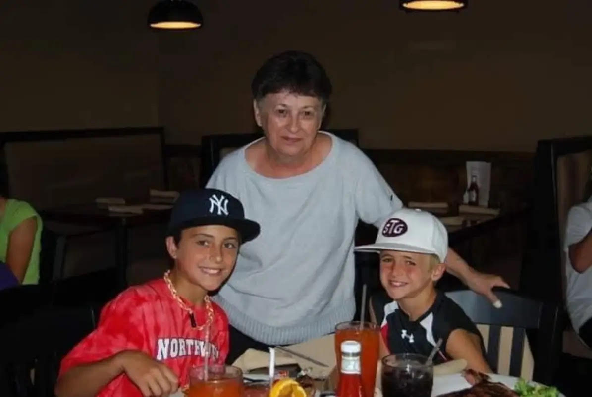Young Braden and Trevor Champion at their father's restaurant
